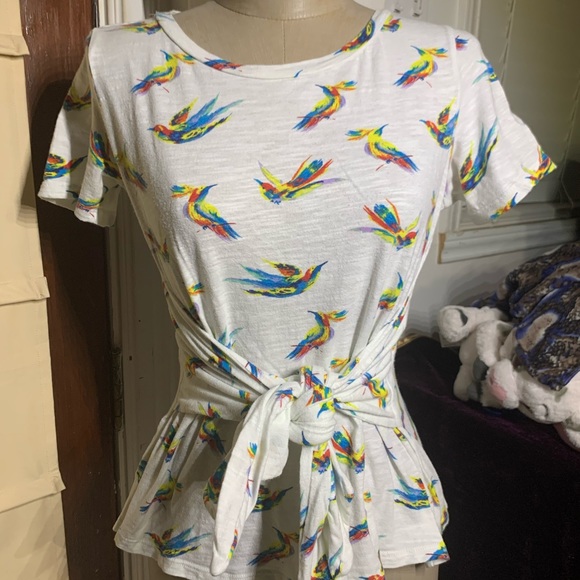 Anthropologie Pajaro Tie-waist top XS - Picture 5 of 15